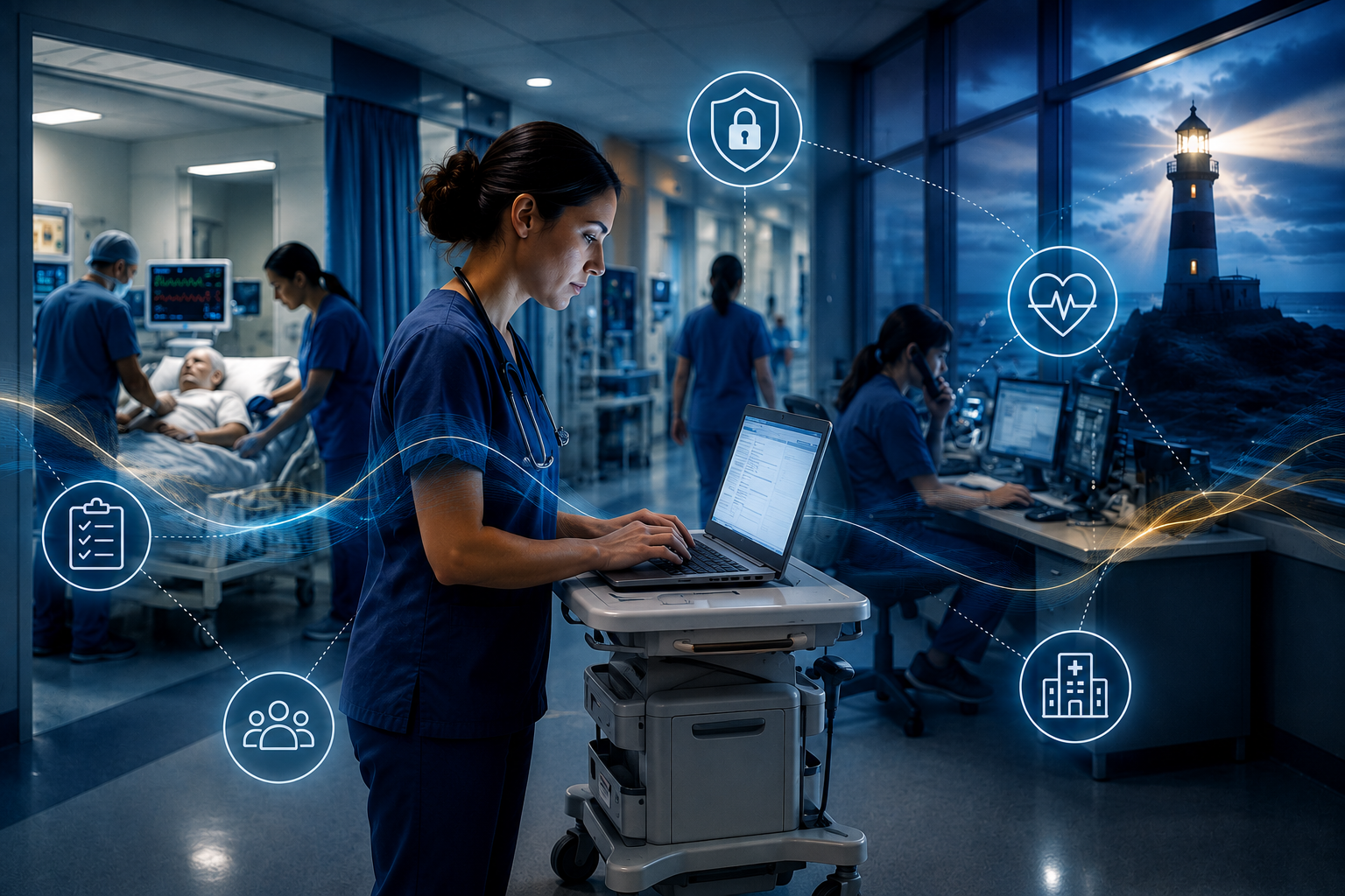 Clinicians maintaining access to critical patient information during system downtime